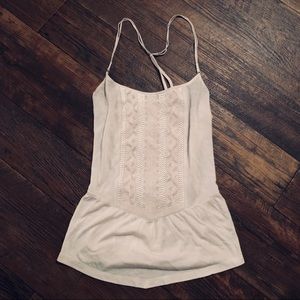 American eagle white patterned tank